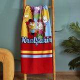 Karaca Home x Kral Şakir Sıkı Dostlar Plaj Havlusu 75X150 cm - 75 x 150 cm - Renkli