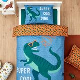 Karaca Home Young Cool Dino Desenli Tek Kişilik Nevresim Takımı 160 x 220 cm Renkli Pamuk