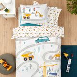 Karaca Home Young Race %100 Pamuk Fitted Beyaz Tek Kişilik Nevresim Takımı
