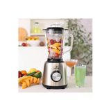 Karaca Inox Cam Hazneli Smoothie Blender 1.5Lt 6 Paslanmaz Çelik Bıçak Bordo Cam C / F 2 Kademeli
