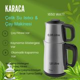 Karaca Inox Çelik Su Isıtıcı & Çay Makinesi