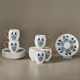 Karaca Iznik 6 Kişilik Kahve Fincan Takımı 80 ml - Beyaz
