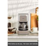 Karaca Just Coffee Aroma 2 In 1 Latte Filtre Kahve ve Çay Demleme Makinesi 5 Fincan Kapasitesi Cam