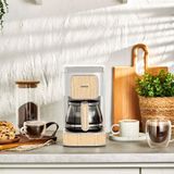 Karaca Just Coffee Aroma 2’si 1 Arada Filtre Kahve ve Çay Makinesi, 750 ml Cam Demlik, Çelik Filtre, 650 W, 5 Fincan Kapasiteli