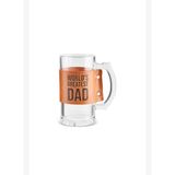 Karaca King Deri Kılıflı 500 ml Şeffaf Bira Bardağı