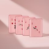 Karaca Kupa Kedisi 4 Kişilik Porselen Pasta Tabağı Takımları - Pembe