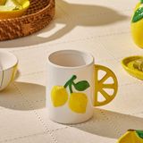 Karaca Lemon Limon Desenli Kupa 280 ml - Sarı