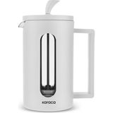 Karaca Leya 600 ml Beyaz French Press Isıya Dayanıklı Cam Hazne ve Paslanmaz Çelik Süzgeç