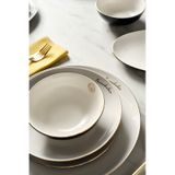 Karaca Lisanslı Elegance Bone Gold 53 Parça 12 Kişilik Yemek Takımı Lacivert