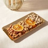 Karaca Loren 25x12 cm Gold Dekoratif Tepsi