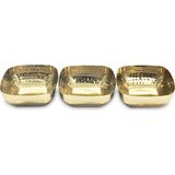 Karaca Loren 3'lü Mini Çerezlik Gold 24,5X8X3,5 cm - Altın
