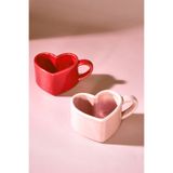 Karaca Love You 2 Kişilik Kalp Detaylı Çay Fincan Takımı 160 ml
