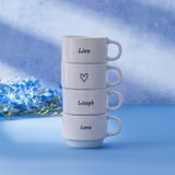 Karaca Lovely Laugh 4 Kişilik 100 ml Espresso Kahve Seti