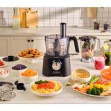 Karaca Mastermaid 10 In 1 Premium Mutfak Robotu Çift Katlı 4 Kanatlı Doğrayıcı Black 2000 W Güçlü Motor Performansı + Onerous Mutfak Tartısı - Siyah