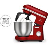 Karaca Mastermaid Chef Pro Stand Mikser 1500W 5 Lt Çift Kollu Zero Side Tech Rouge Red 6 Kademeli - Kırmızı
