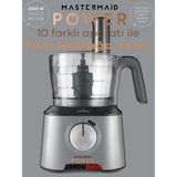Karaca Mastermaid Power 10 in 1 Galaxy Grey Salça, Tarhana, Hamur Yogurucu, Kahve Öğütücü, Doğrayıcı, Karıştırıcı, Öğütücü, Rendeleme, Dilimleme, Mutfak Robotu 2000W - Gri