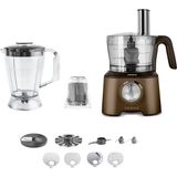 Karaca Mastermaid Power 2000W Mutfak Robotu 10 in 1 Bronz Renk 1,5 lt Kapasite ile Çok Fonksiyonlu