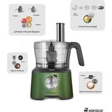 Karaca Mastermaid Power Max 11 in 1 Yeşil Mutfak Robotu