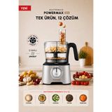 Karaca Mastermaid Power Max 12 in 1 Mutfak Robotu Gri 2500W