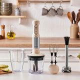 Karaca Mastermaid Prosteel 1500W Soft Cream-Inox Blender Seti