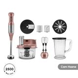 Karaca Mastermaid Prosteel 6 in 1 Uzun Blender Ayaklı 6 Bıçaklı Cam Mutfak Robotu Rosegold