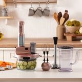 Karaca Mastermaid Prosteel Cam Mutfak Robotu Uzun Blender Ayaklı 6 Bıçaklı 2500 W Rosegold - Rose Gold