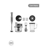 Karaca Mastermaid Prosteel Cam Mutfak Robotu Uzun Blender Ayaklı 6 Bıçaklı Galaxy Grey
