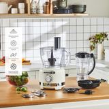Karaca Multiblend Artisan Retro Çoklu Set Mutfak Robotu 1000 W 1,75 lt ve 3 lt Kapasite ile Fonksiyonel - Krem