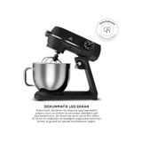 Karaca Multichef Artisan Digital Ekran 1800 W 7 L Döküm Stand Mikser siyah