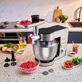Karaca Multichef Ultra Inox Stand Mixer With Meat Grinder/sausage/kibbeh Attachments 2000W 8l