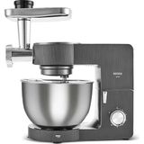 Karaca Multichef Ultra Stand Mixer With Meat Grinder/sausage/kibbeh Attachments Anthracite 2000W 8l