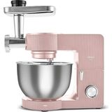 Karaca Multichef Ultra Stand Mixer With Meat Grinder/sausage/kibbeh Attachments Rosegold 2000W 8l