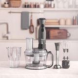 Karaca Mutfak Robotu 2000 W 6 Fonksiyon 1500 ml Geniş Hazne Turbo Mikser Blender Doğrayıcı + Yüzmasajcihazı - Gri