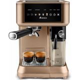 Karaca Mycaffe Barista S10 1350W Otomatik Espresso Latte Cappuccino Makinesi Espresso & Lungo - Kahverengi