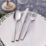 Karaca New Linus 60 Parça 12 Kişilik Paslanmaz Çelik Elegance Çatal Kaşık Bıçak Takımı - Gümüş