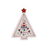 Karaca New Year 21 cm Merry Christmas Yılbaşı 24 Sunum Tabağı