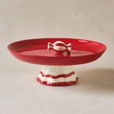Karaca New Year Yılbaşı Candy Twist Kek Standı 25,4 Cm Kırmızı
