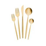 Karaca Orion 30 Parça 6 Kişilik Matte Gold Çatal Kaşık Bıçak Takımı