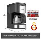 Karaca Paslanmaz Çelik Detaylı Filtre Kahve ve Çay Makinesi Inox Just Coffee Aroma 2 In 1