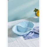 Karaca Perla 33 cm Mavi Oval Melamin Bölmeli Çerezlik