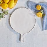 Karaca Perla 42 cm Beyaz Melamin Yuvarlak Peynir Tabağı