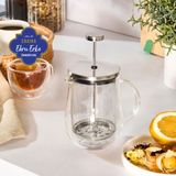 Karaca Pia Kiku Bitki Çayı Ve Filtre Kahve Demliği -Çift Cidarlı French Press 350 ml - Şeffaf