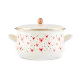 Karaca Pink Love 22 cm Emaye Tencere