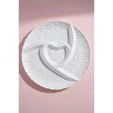 Karaca Pink Love Bölmeli Sunum Tabağı Beyaz 26 cm