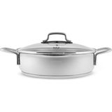 Karaca Powersteel 316+ Martha Kapağı Süzgeçli Karnıyarık ve Pilav Tenceresi 28 cm - Gümüş