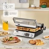Karaca Premium Döküm Izgara ve Tost Makinesi | 3 In 1 Çok Amaçlı Kullanım | LCD Ekran | Sesli Uyarı | Onerous Mutfak Tartısı Hediye - Inox