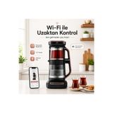 Karaca Premium Konuşan Wifi-Uzaktan Kontrol Otomatik Cam Çay Makinesi ve Filtre Kahve Makinesi 2500W