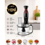 Karaca Pro Multimax 6 In 1 Çok Amaçlı Mutfak Robotu/blender Seti Black 2000 W - Siyah