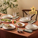 Karaca Red Carpet Collection 56 Parça 12 Kişilik Yemek Takımı Beyaz New Bone Malzemeden