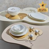 Karaca Red Carpet Collection Fine Pearl Extra Chanak 62 Parça 12 Kişilik İnci Gold Yemek Takımı